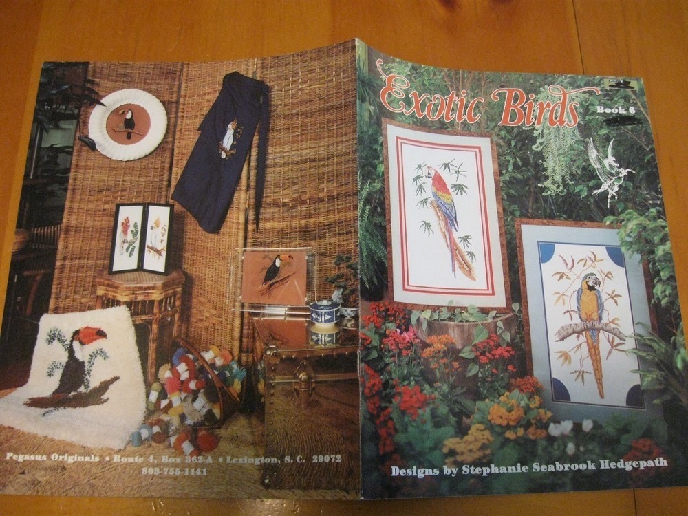 EXOTIC BIRDS   -   CROSS STITCH  LEAFLET/BOOK