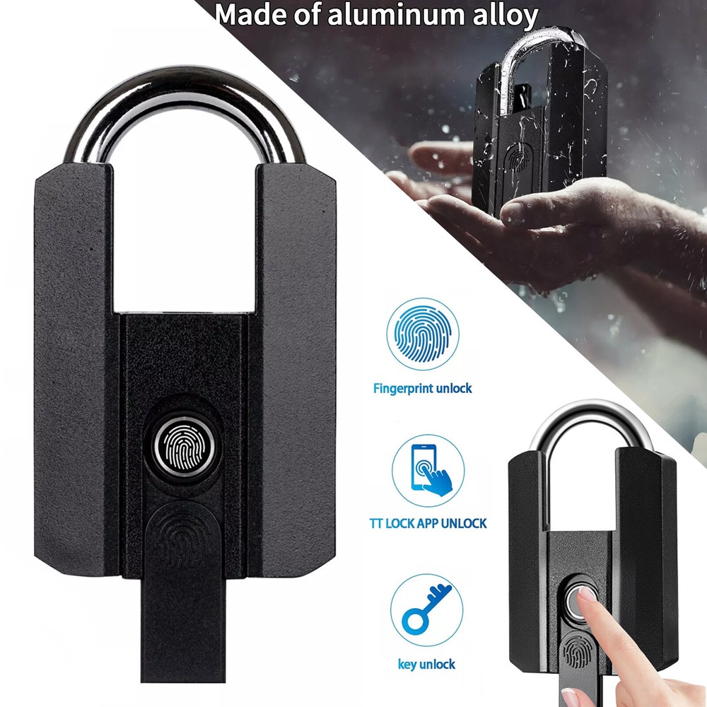 Smart Fingerprint Lock Smart Padlock USB Charging APP Control for Door