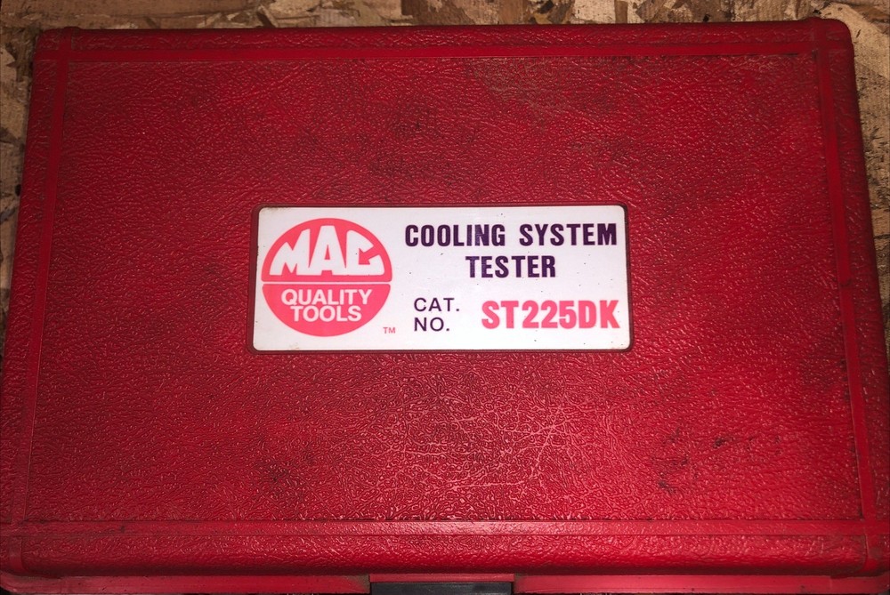 USED Mac Tools Cooling System Pressure Tester Set Kit Adapters & Case ST225DK