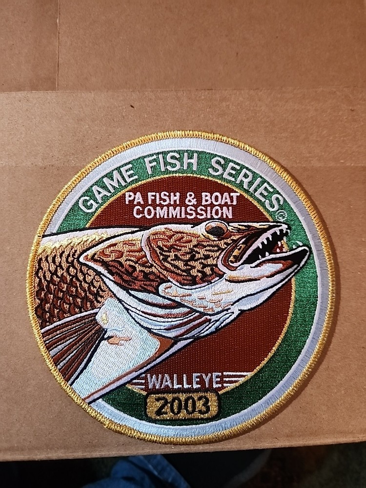 2003 6" Walleye Pennsylvania Game commission Patch
