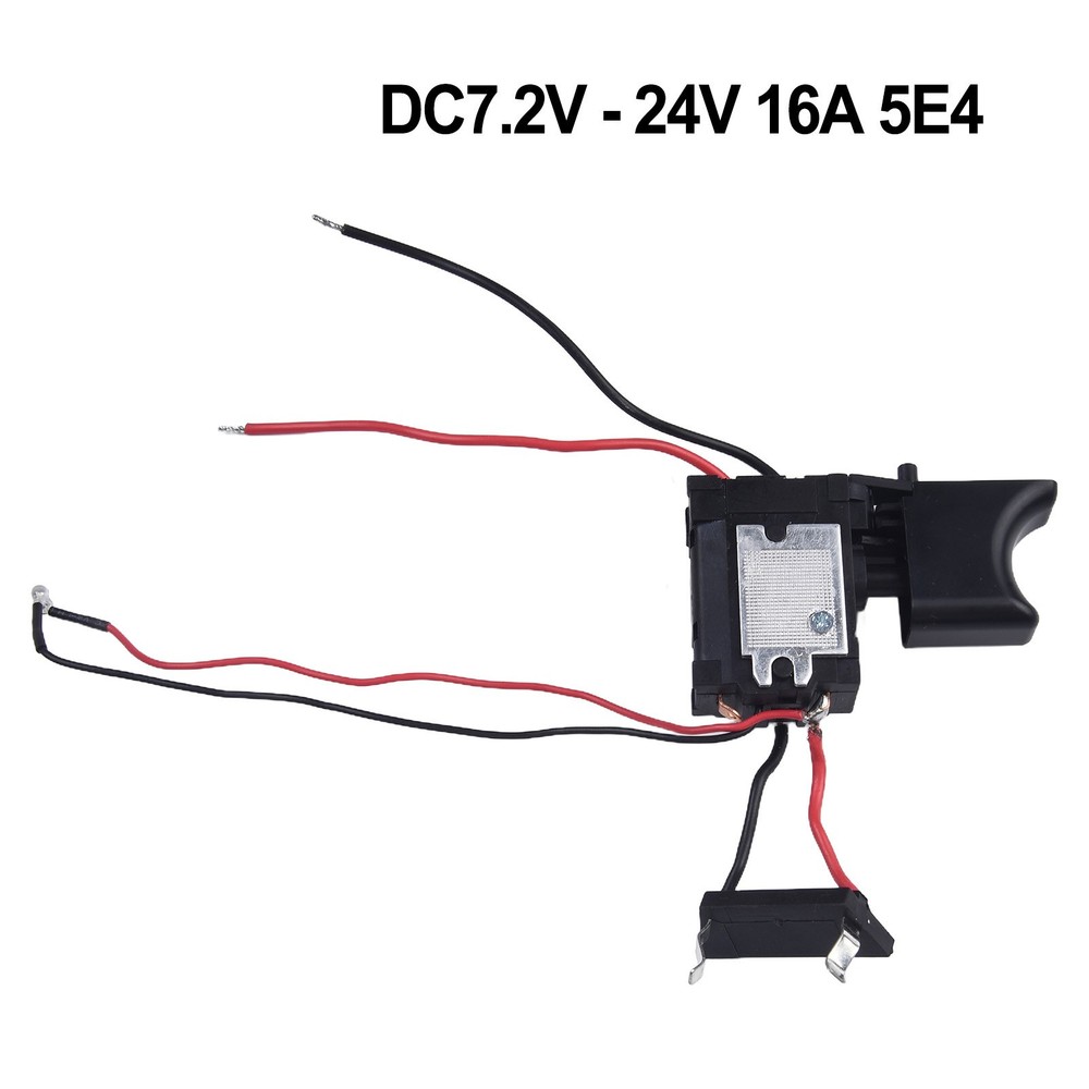 Dustproof Speed Control Push Button Switch for 7 2V 24V Electric Hand Drills