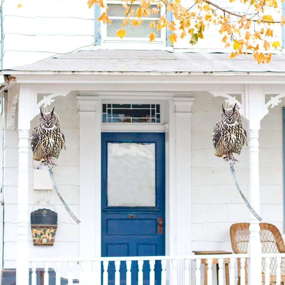 4Pcs Bird Scare Reflective Hanging Decoration, Effective Bird Control Device