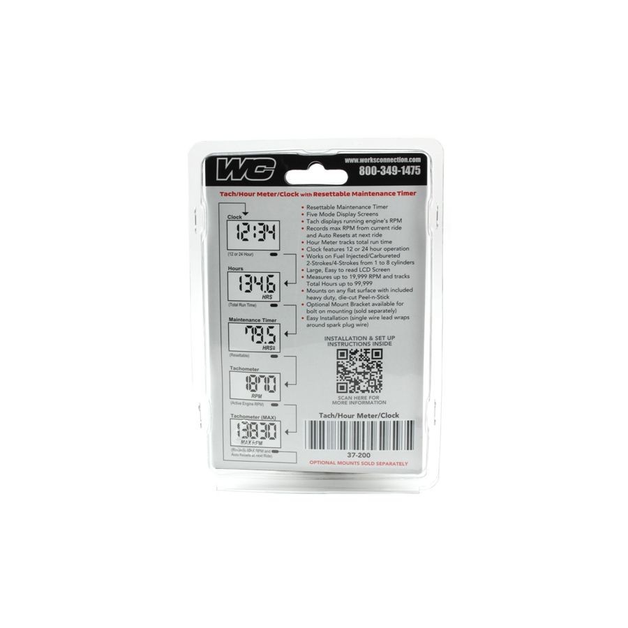 Works Connection Maintenance-Hour-Tach Meter 37-200
