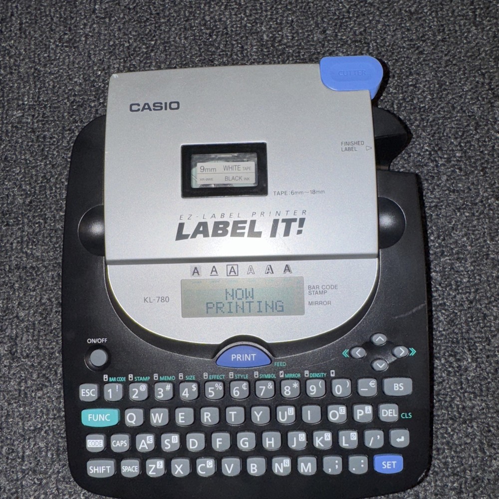 Casio Label It Kl-780 Working Testing With Label Tape