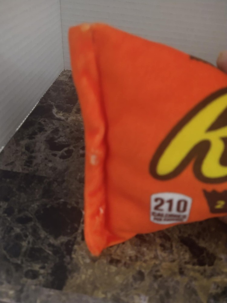 Rare Reese's Peanut Butter Cup Package Candy Bar Plush Small Pillow