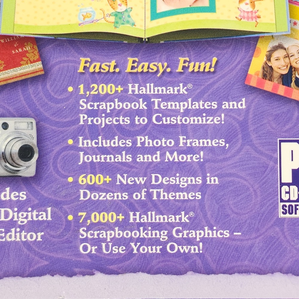 Hallmark Scrapbook Studio Deluxe 3.0 PC CD-ROM Windows 98 Me 2000 XP Software