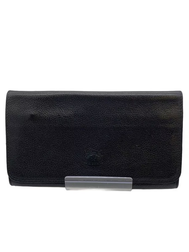 IL BISONTE Long Wallet Leather Black Men's
