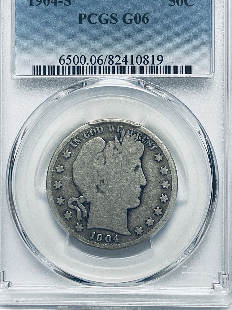 1904-S Barber Half Dollar PCGS G06