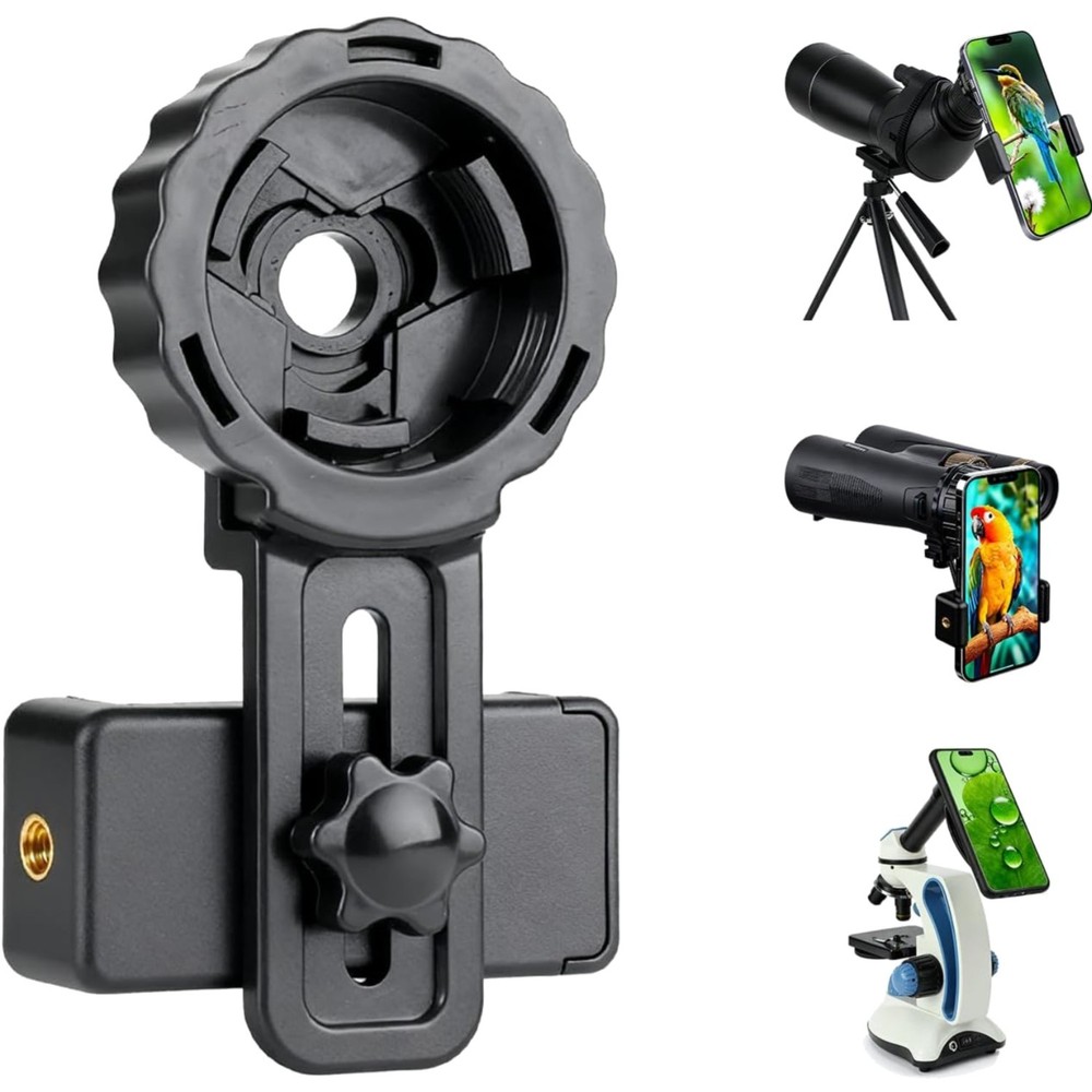 Telescope Phone Adapter, Binocular Photo Adapter for Android & iPhone, Phone ...