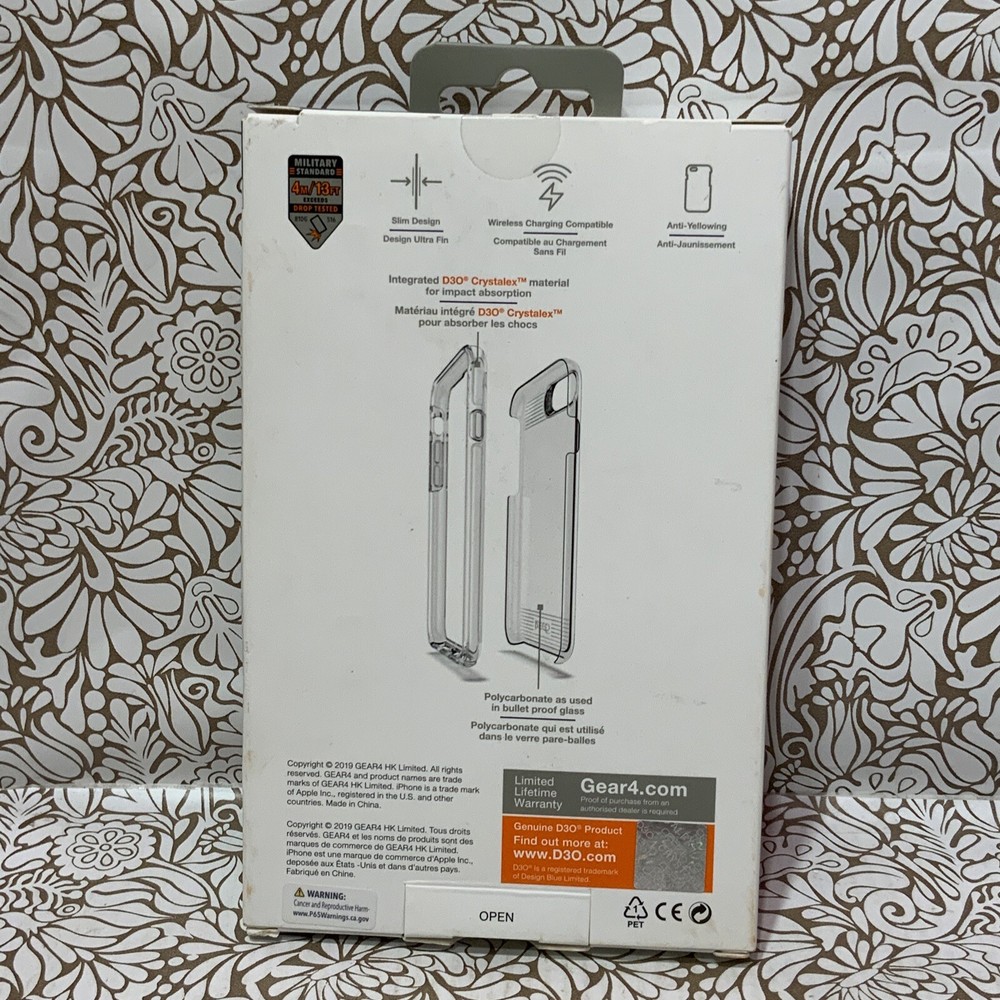 📀 Gear4 Apple iPhone 8/7/6s/6 Bayswater Case - Clear
