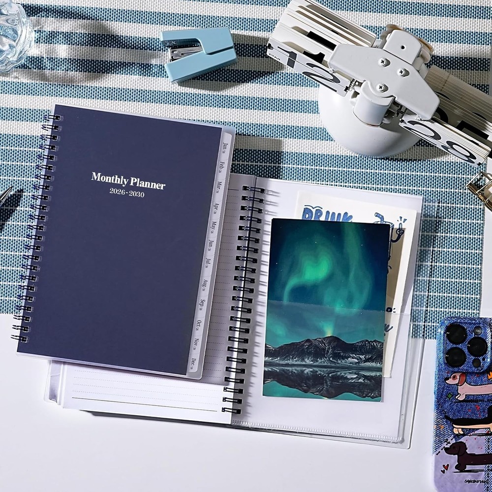 Versatile 5- Monthly Planner 2026-2030 - Includes Tabs & Inner Pocket