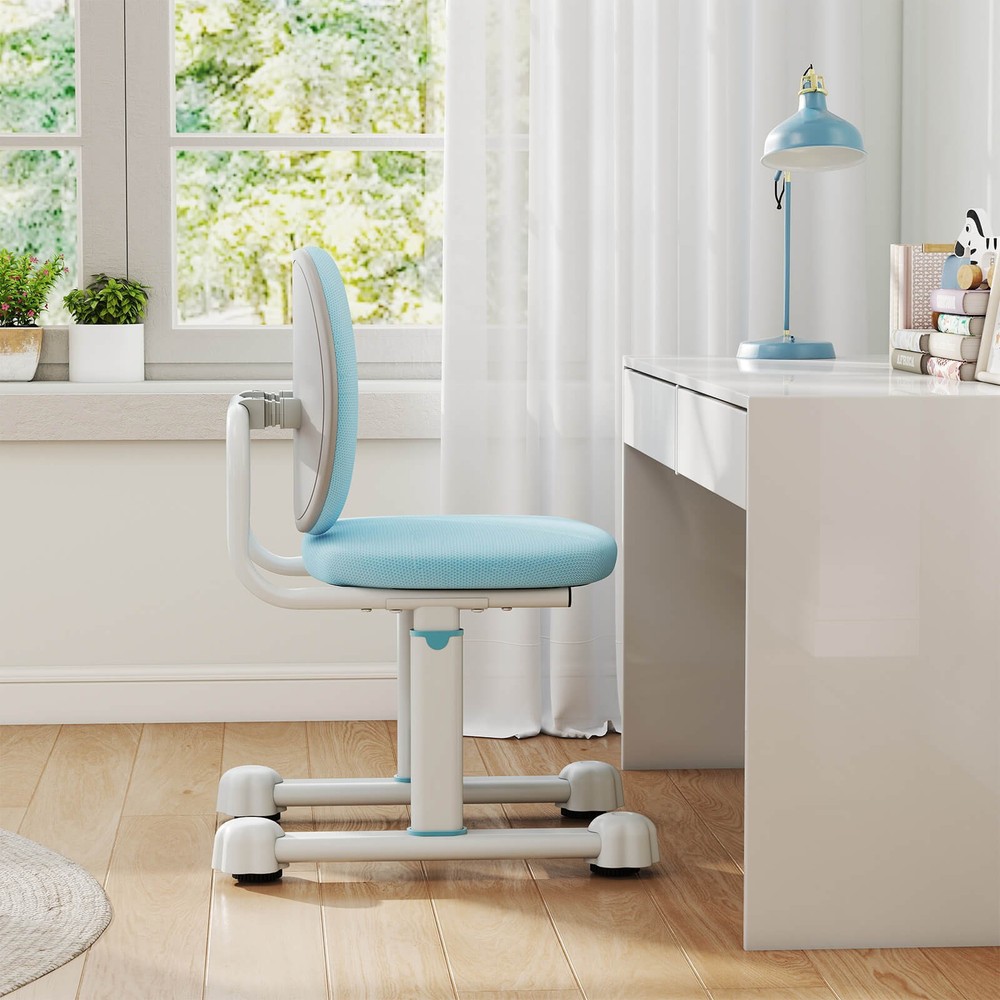 Kids Desk Chair w/Double Back Support Adjustable Height Upholstered Computer