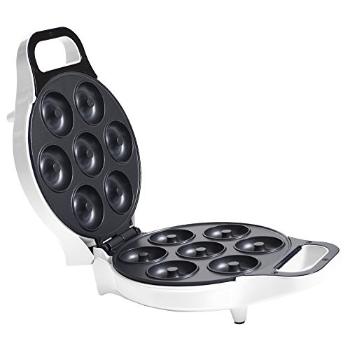 Mini Donut Maker, Durable, Nonstick Easy to Use Mini Baking Machine - Cooks 7