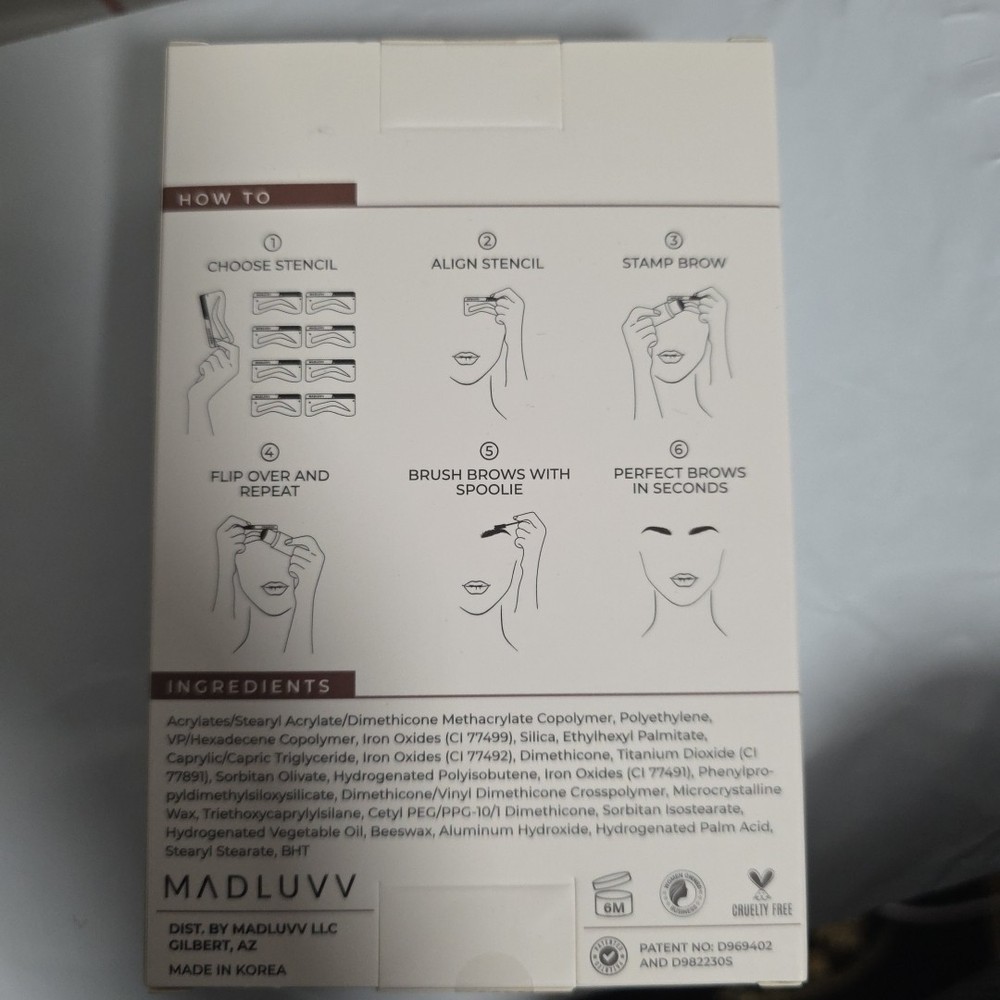 Madluvv Brow Stamp Kit – Medium Brown