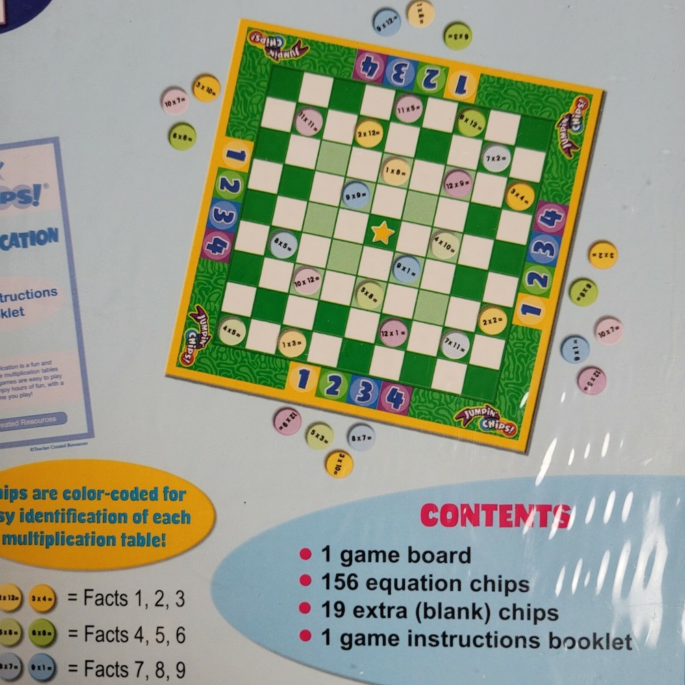 Teacher Created Resources Jumpin' Chips Multiplication (7839)