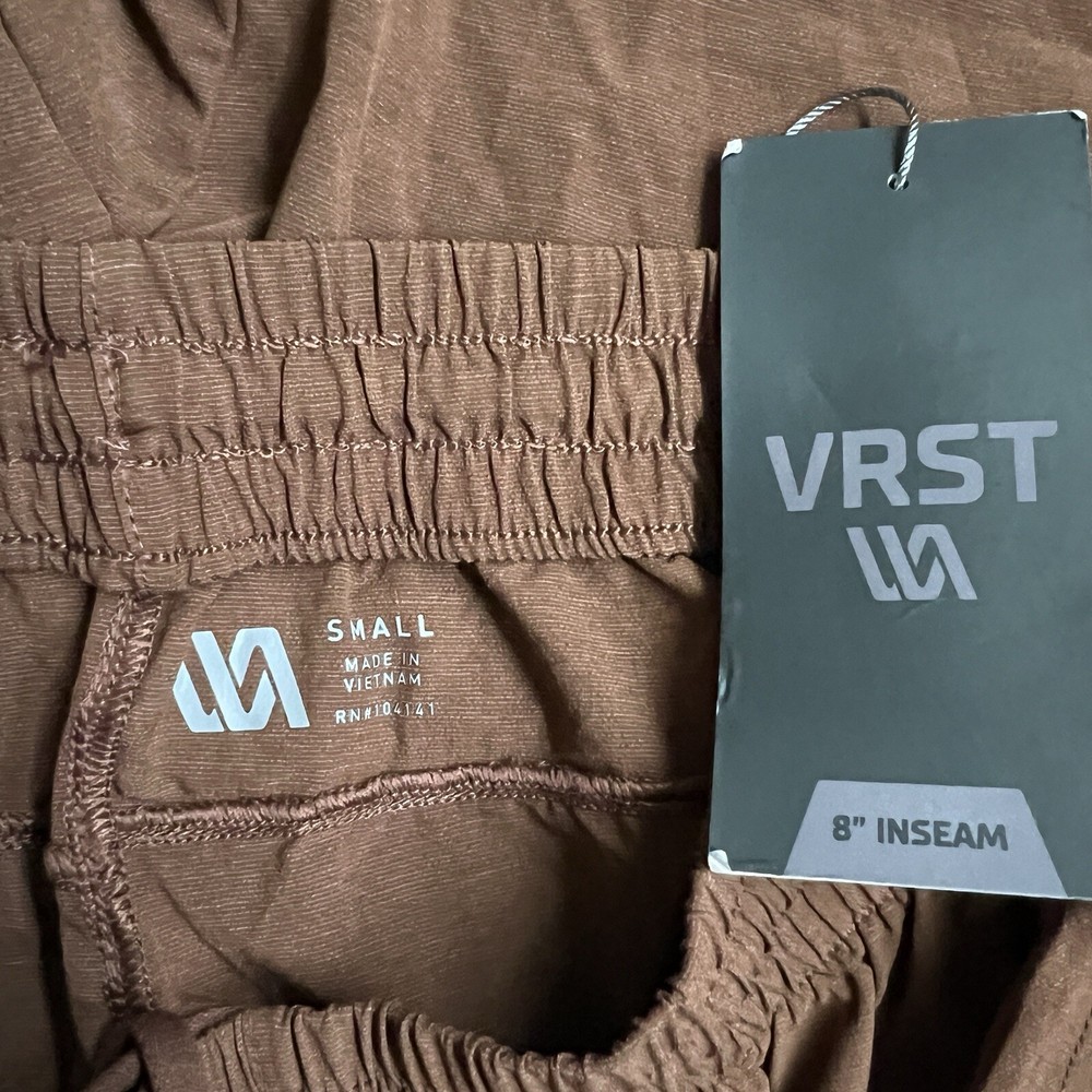 Mens VRST Elevate 8" inseam Run Shorts Brown