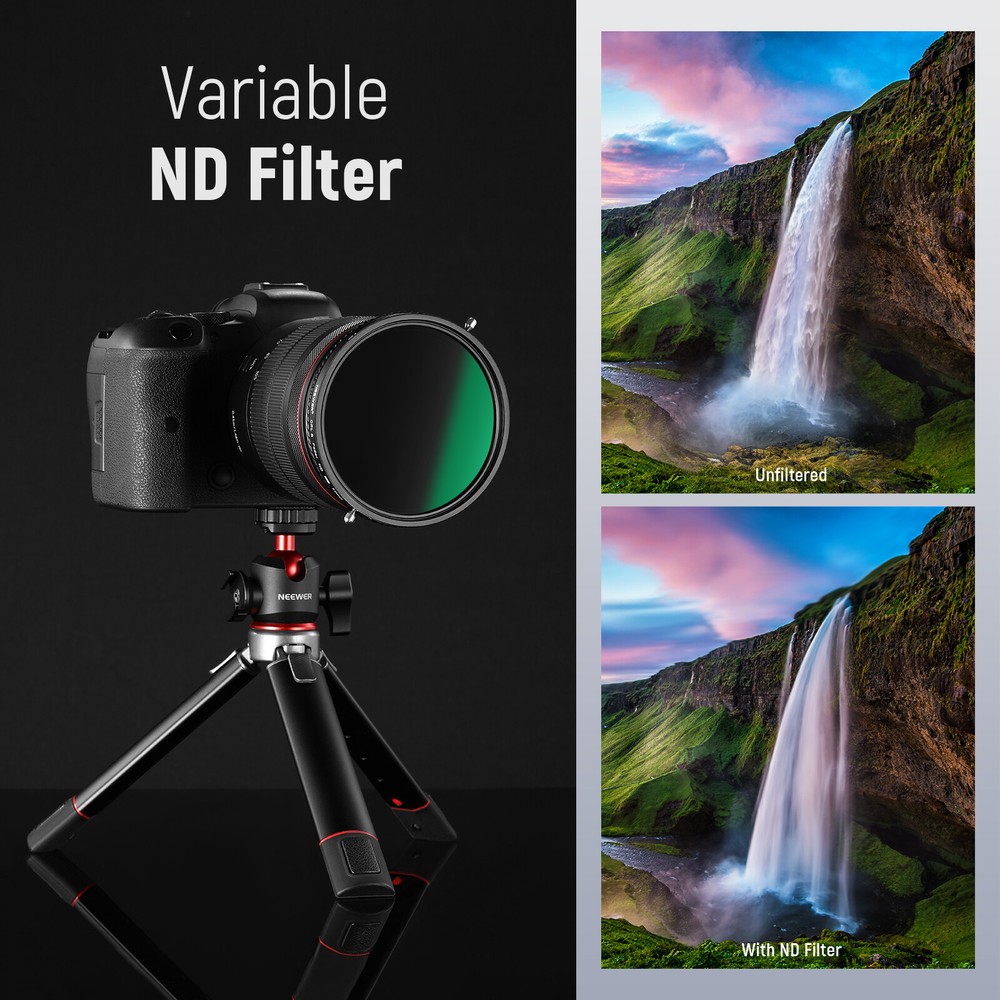 NEEWER 2 in 1 77mm HD Variable ND Filter ND2–ND32 Filter and CPL Filter