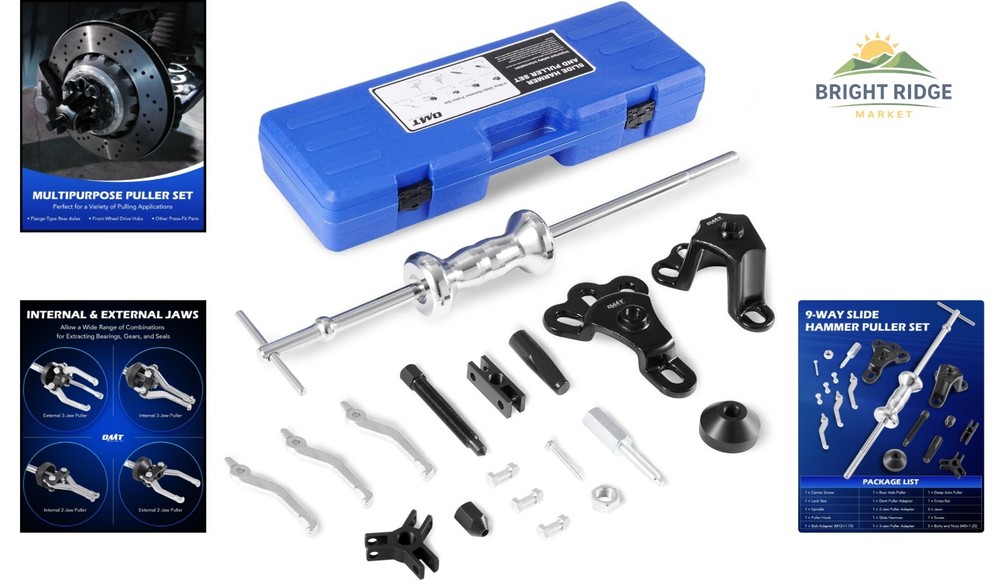 Versatile Axle Hub Puller Tool with Durable Carbon Steel Construction