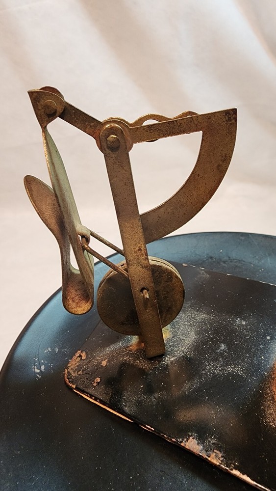 Vintage Brass Desk Accessory 2 oz POSTAGE SCALE & Stamp Dispenser