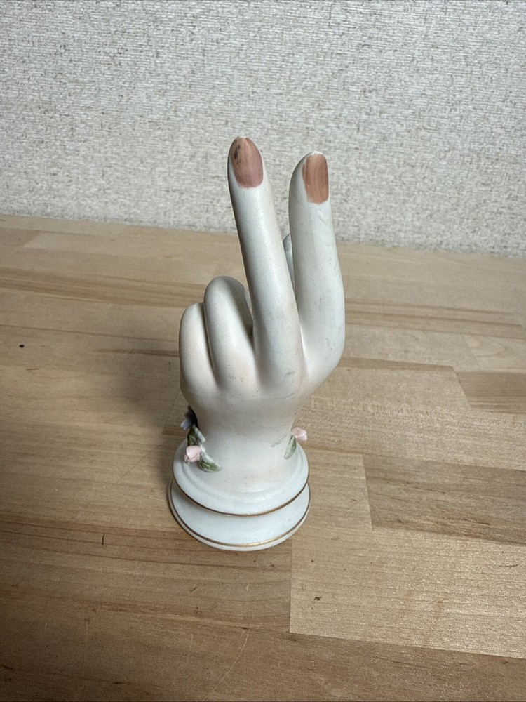 Lefton Hand Lipstick Holder with Label