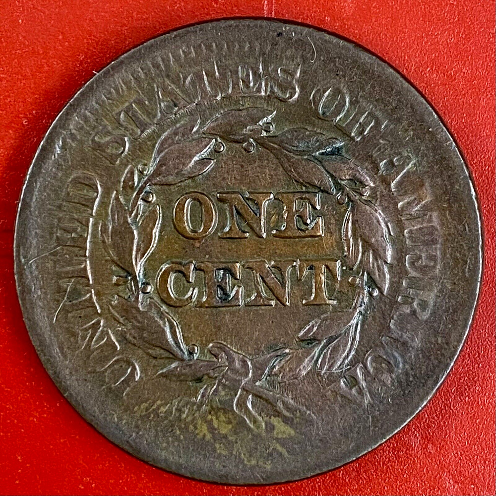 1852 BRAIDED HAIR LARGE CENT