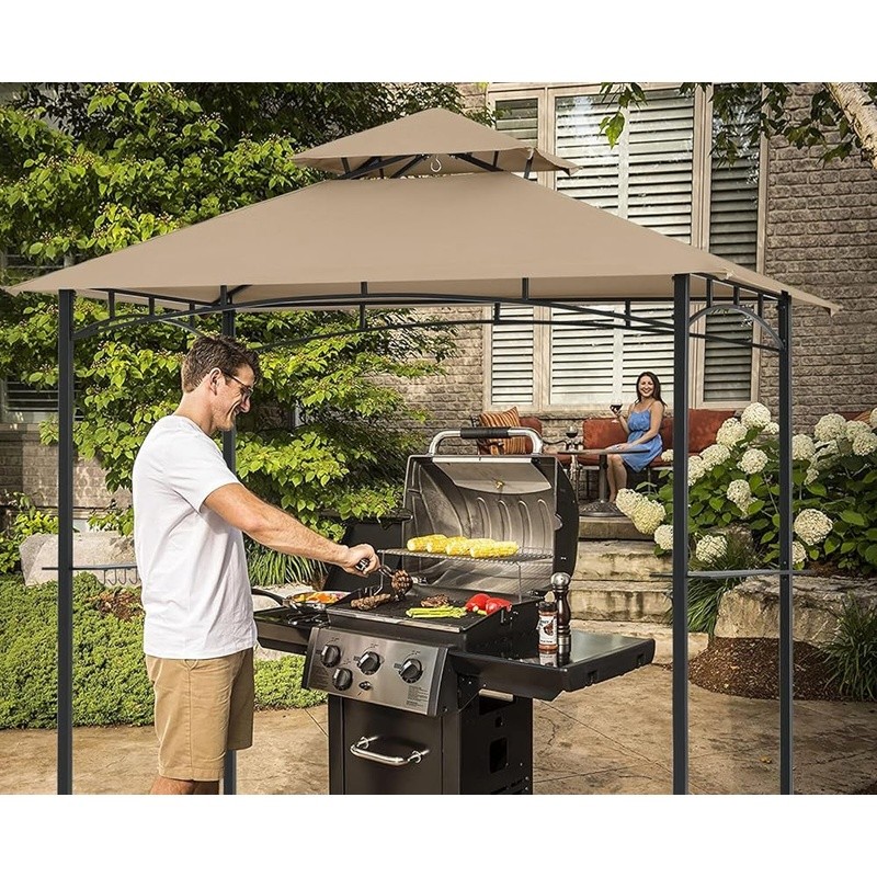 Replacement Gazebo Canopy Top UV Waterproof Polyester Fabric Outdoor Use