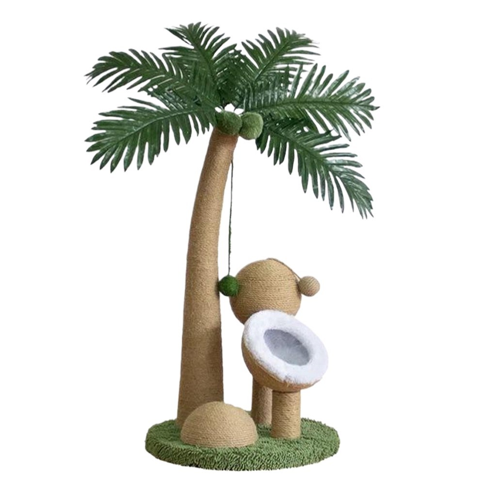 Coconut Tree Cat Claw Sharpener Interactive for Small Medium Cats