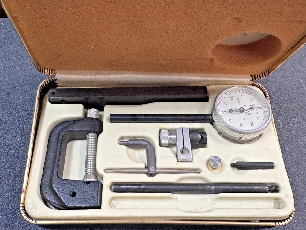 General Hardware MG Back Plunger Dial Indicator Set Attachments Case, USA