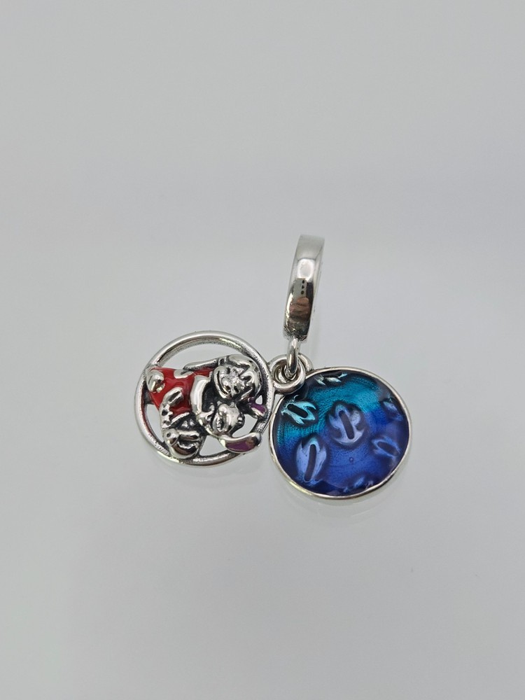 Authentic Pandora Silver lilo stitch Charm
