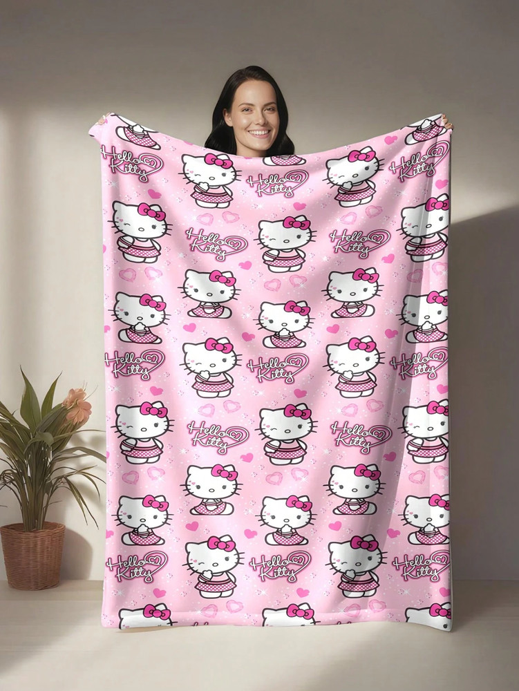 New Hello Kitty  Plush Throw Blanket