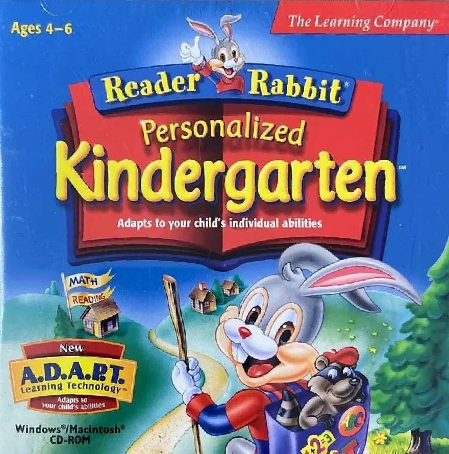 Learning Company Reader Rabbit Personalized Kindergarten Ages 4-6 (CD- ROM )