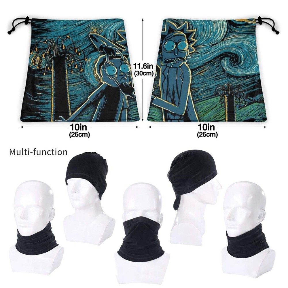 Rick & Morty Balaclava Microfiber Neck Warmer Multi Function Windproof Bandanas