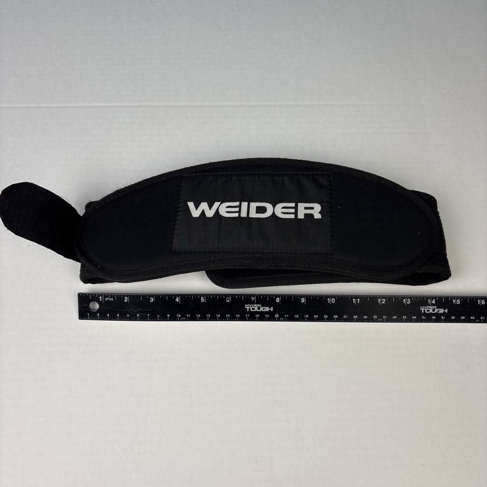 Weider Weightlifting Belt Size Small Medium Black Adjustable Gym Workout Unisex