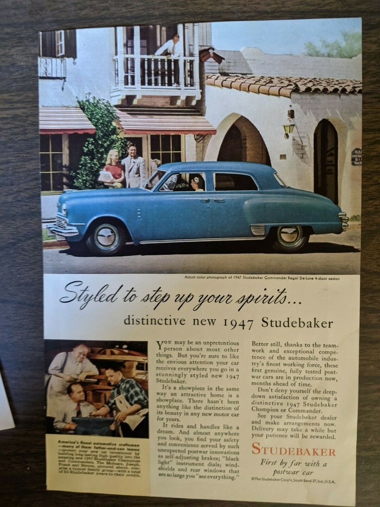 1947 Studebaker Advertisement