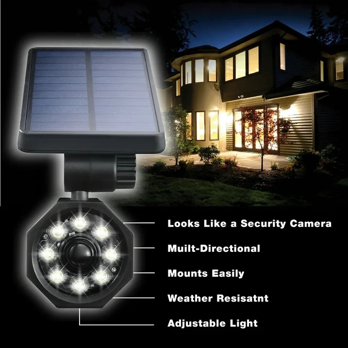 Bell + Howell Bionic Spotlight Deluxe Solar Powered Outdoor Motion Sensor LED Se