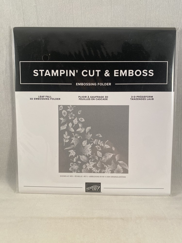 LEAF FALL Embossing folder Stampin Up Background Seasons