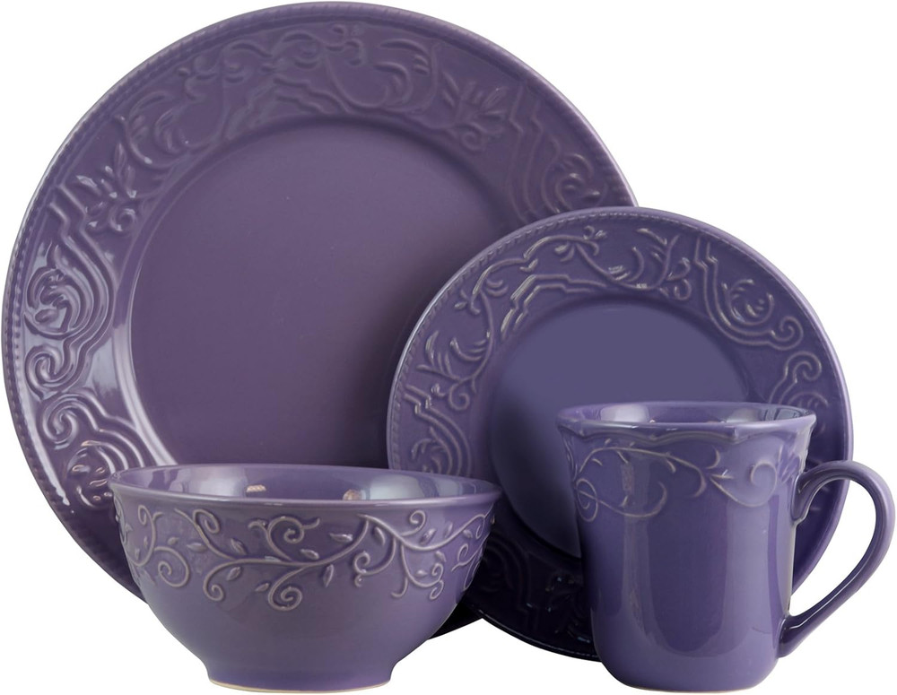 Lilac Fields 16-Piece Dinnerware Set
