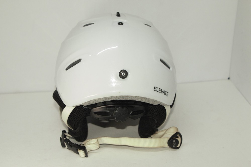 Elevate White Adjustable Protection Air Ventilation Snowboard Helmet - Medium