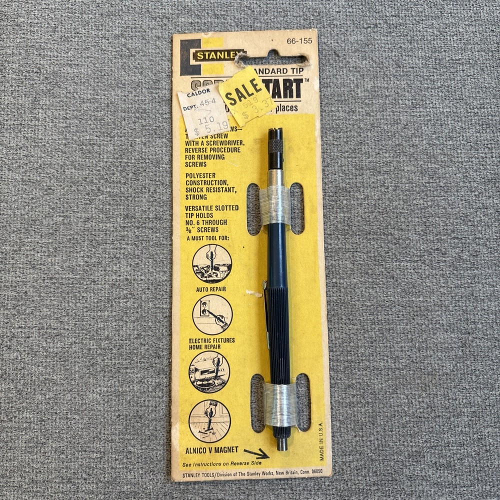 Vintage NOS Stanley Screwstart Tool 66-155