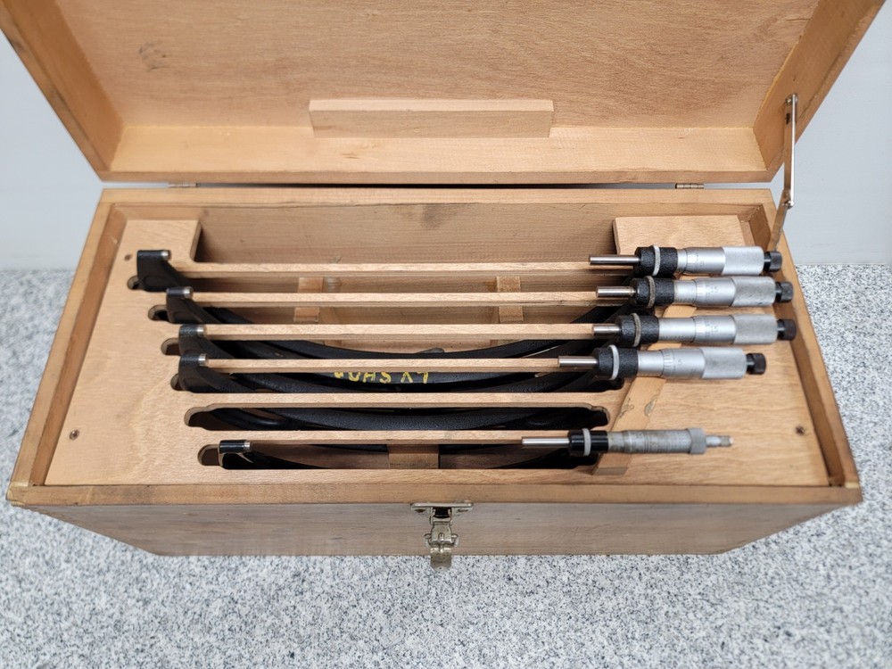 Starrett No 436 6”-12” Outside Micrometer Set, Missing 7"-8"