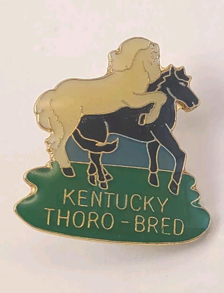 Kentucky Thoro-Bred Horse Lapel Hat Pin
