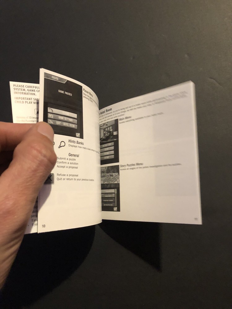hollywood crimes 3ds Manual Only