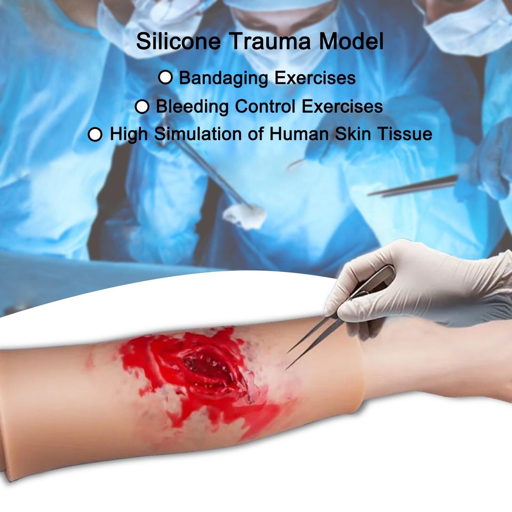 Trauma Training Model with Realistic Wound for Emergency Medical Education