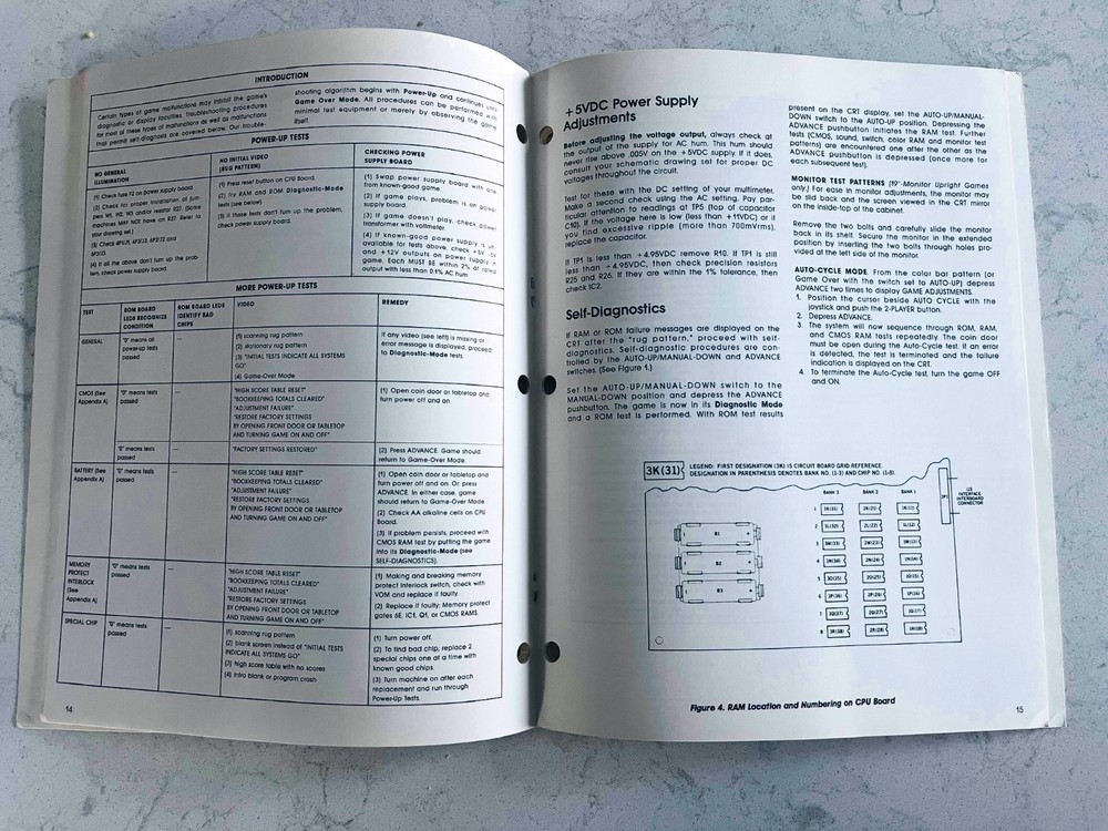 BUBBLES Arcade Instruction Manual by Williams 1983 - NOS