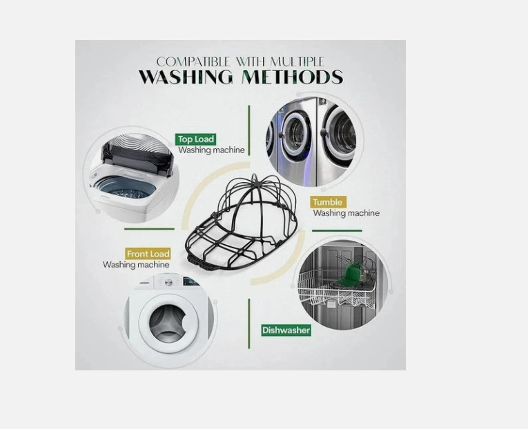 Hat Washer Baseball Cap Cleaner Protector Machine Washing Cage Cap Holder Frame