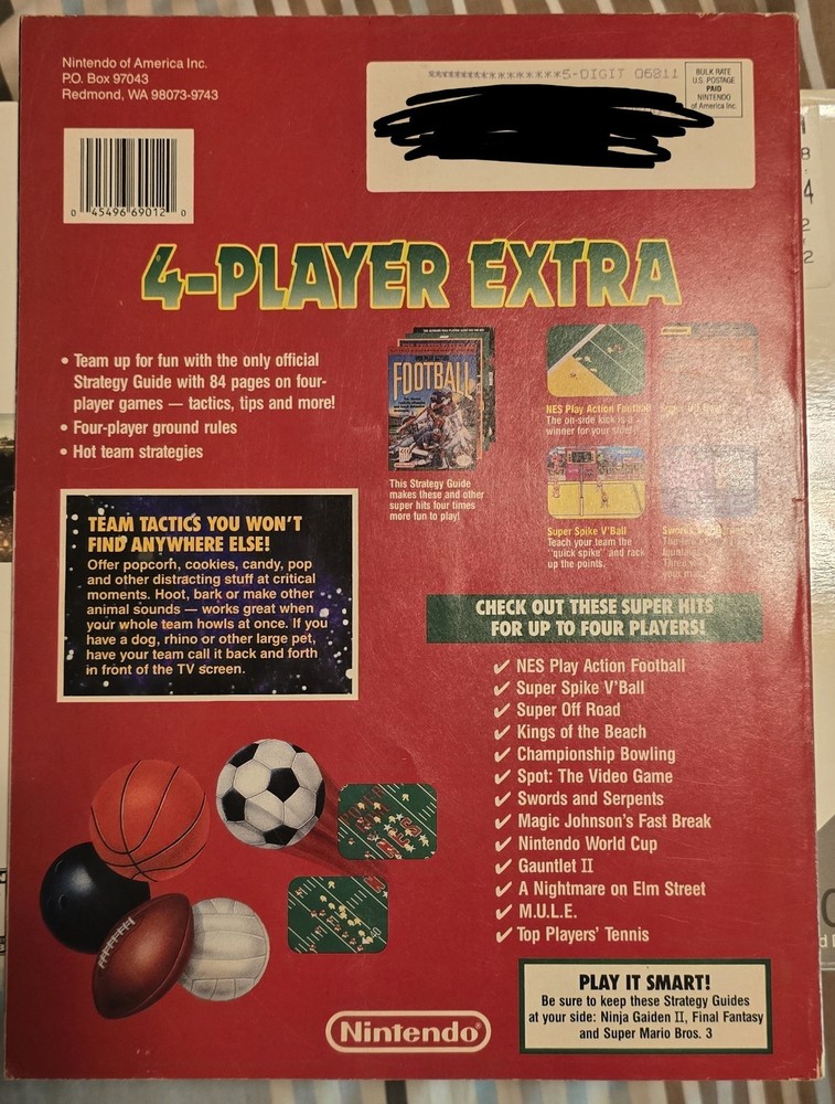 Nintendo Power Strategy Guide 4 Player Extra