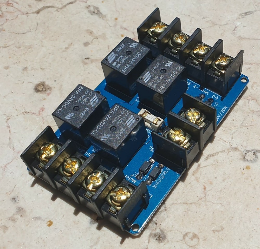 24V 20A  Dual Channel Relay Module Solar PV Panel Sun Tracking Control Board DIY