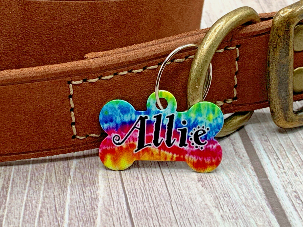 Bone Shaped Pet ID Name Tag Small | Personalized Custom Made to Order