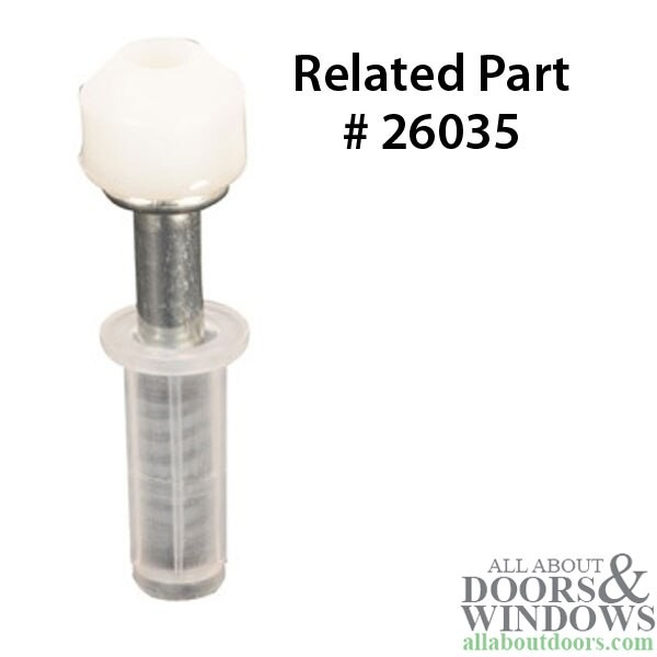 Pin Cap / Guide, 1/4 I.D., Nylon Replacement BiFold Door- Each