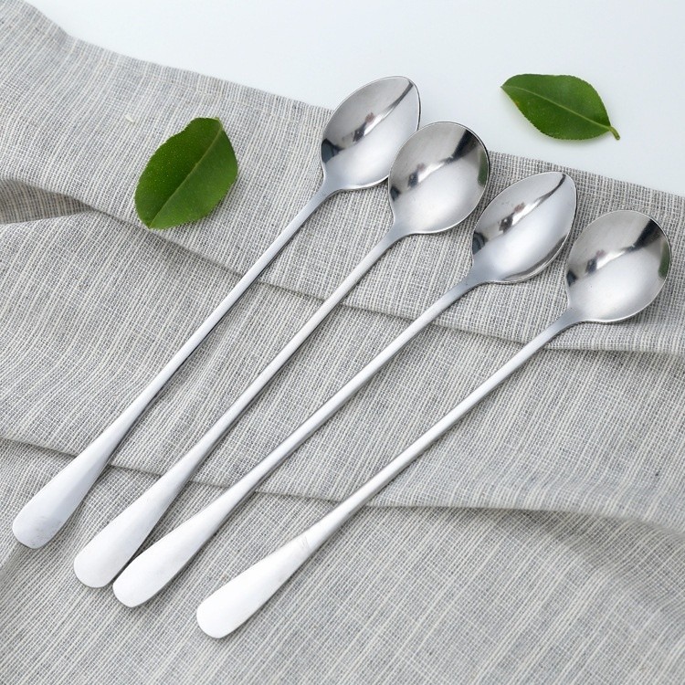 Creative stainless steel spoon, rice spoon, environmentally friendly long handle